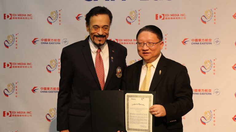 5300 District of Rotary Club Director, Luciano De Sylva, issued Certificate of Recognition to CAFF