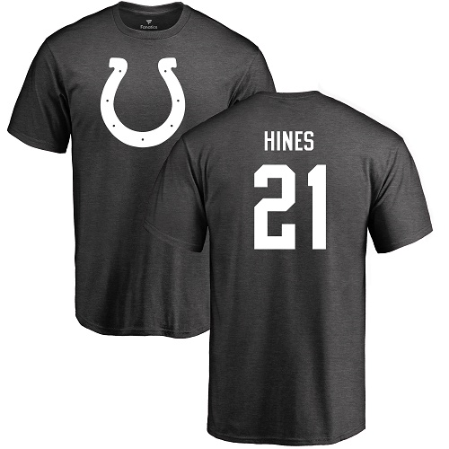 Nyheim Hines Ash Jersey: T-Shirt One Color #21 Football Indianapolis Colts 