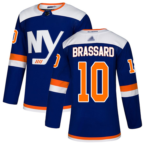 #10 Authentic Derick Brassard Men's Blue Hockey Jersey - Alternate New York Islanders