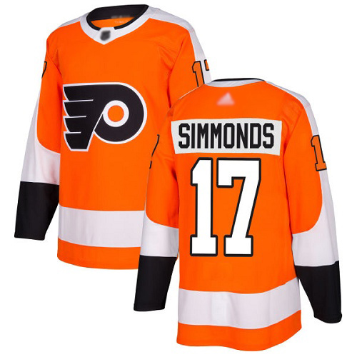 Adidas Flyers #17 Wayne Simmonds Orange Home Authentic Stitched Youth NHL Jersey