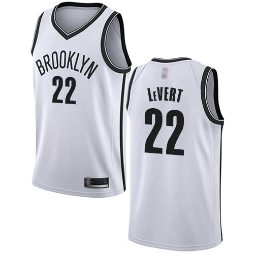 Men's Brooklyn Nets #22 Caris LeVert Swingman White Home Basketball Jersey