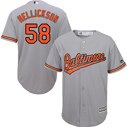 Youth Authentic Jeremy Hellickson Grey Road Jersey - #58 Baseball Baltimore Orioles Cool Base