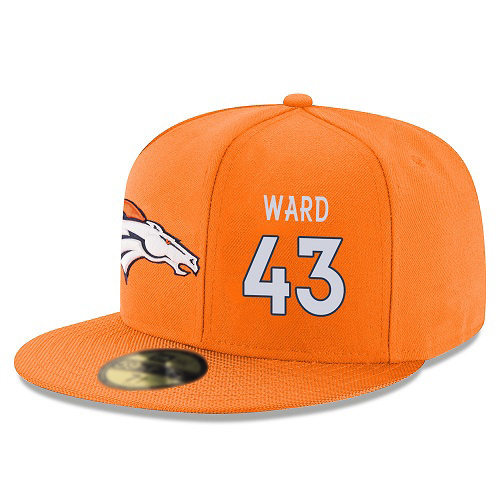 NFL Denver Broncos #43 T.J. Ward Snapback Adjustable Stitched Player Hat - Orange/White