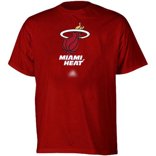 Adidas Miami Heat Full Primary Logo T-Shirt Red