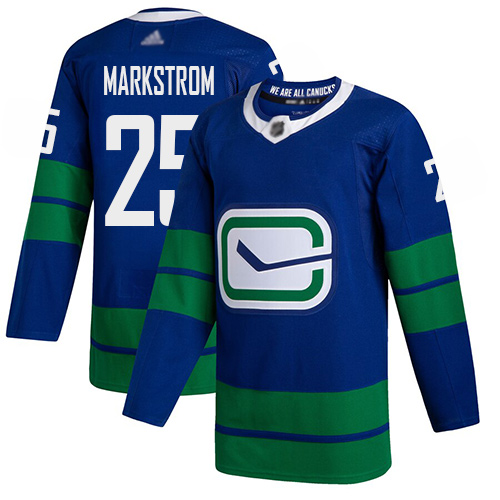Youth Vancouver Canucks #25 Jacob Markstrom Royal Blue Alternate Premier Hockey Jersey